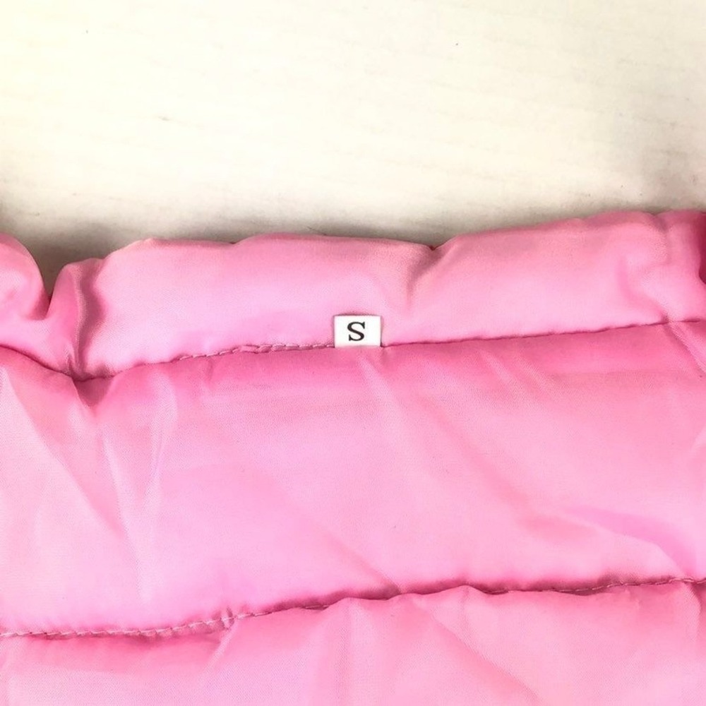 Pink White Star Puffer Dog Cat Vest Coat Size S - Picture 5 of 5